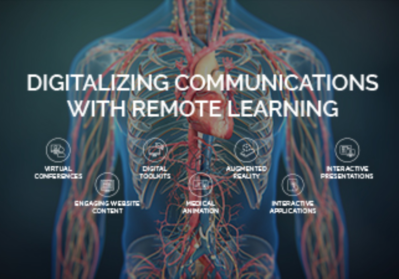 Digitalizing with remote learning poster