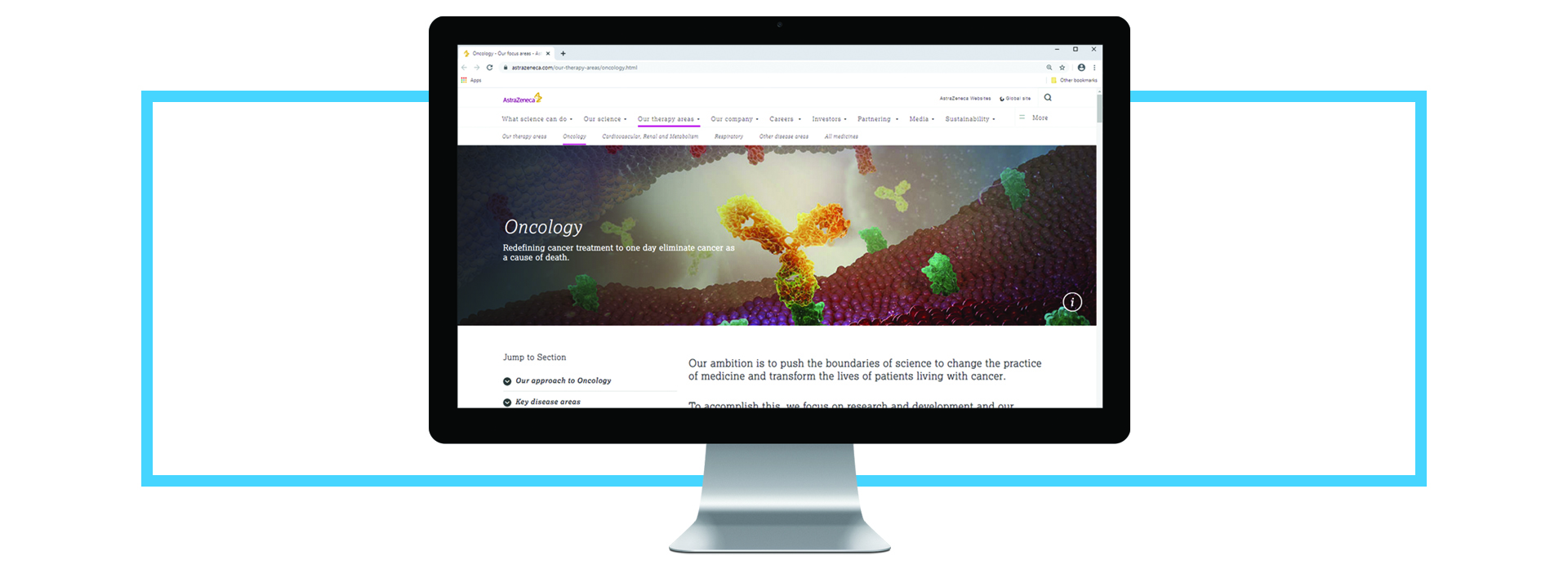 Astrazeneca_Campaign_Screen Core science imagery screen