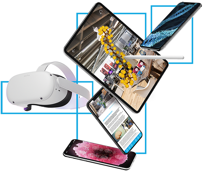 Cascading 3D model devices designed by Random42