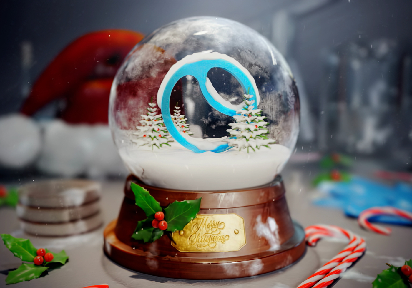 3D model of a snow globe designed by Random42