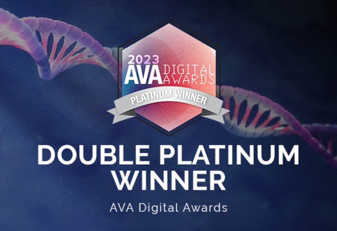 AVA Digital Awards 2023 Double Platinum Winner logo