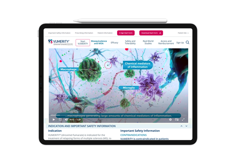 Multiple Sclerosis Product Animation