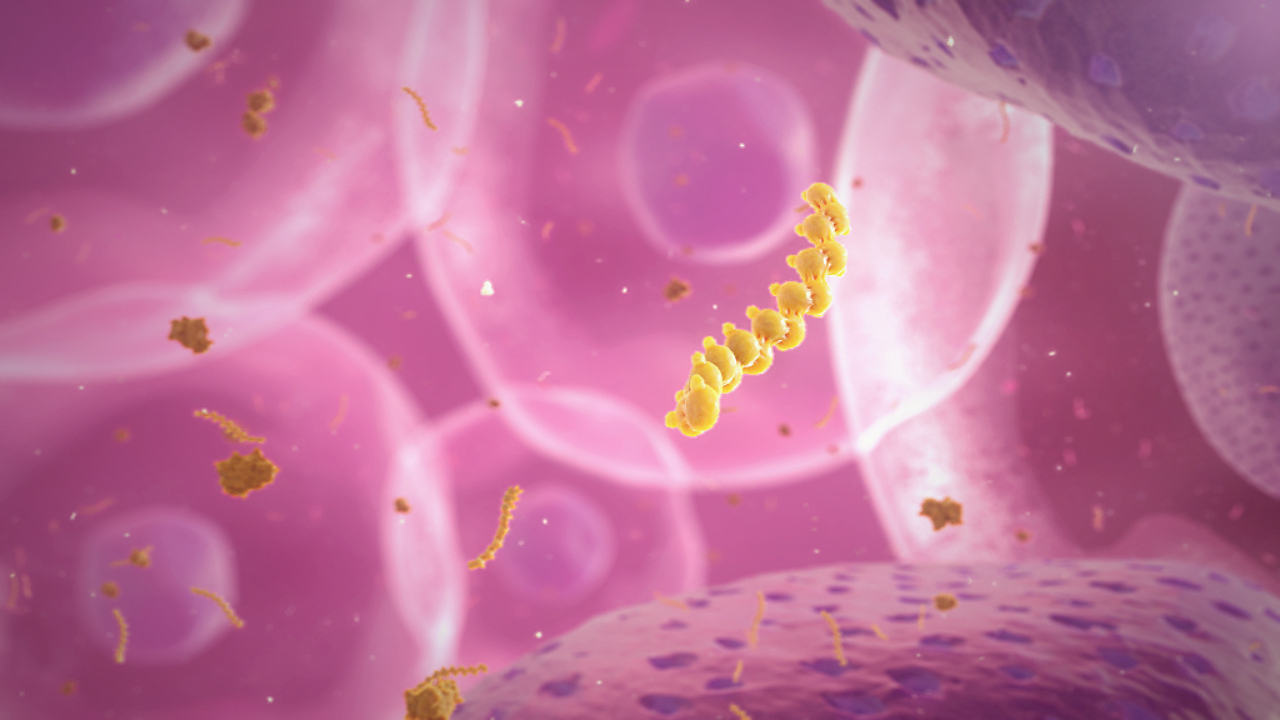 Hepatocyte medical animation