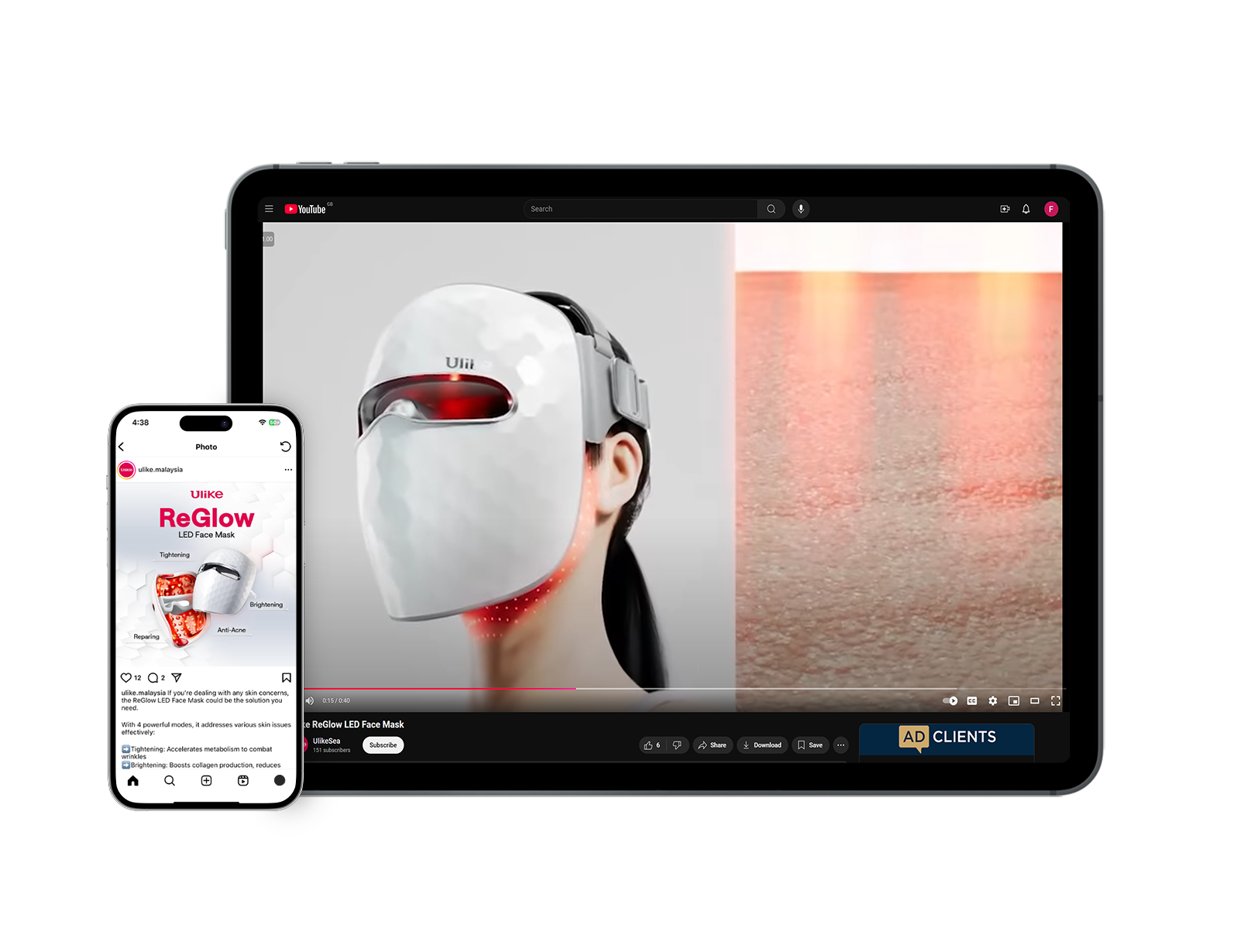 LED FACE MASK Animation