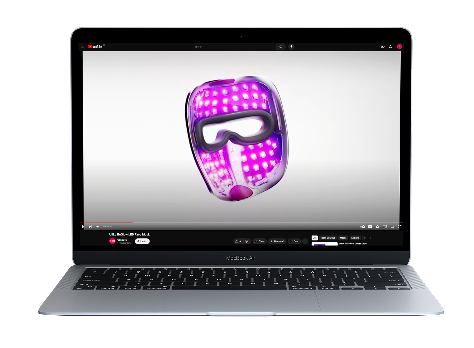 led light mask animation
