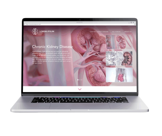 Unbranded scientific content website pharma