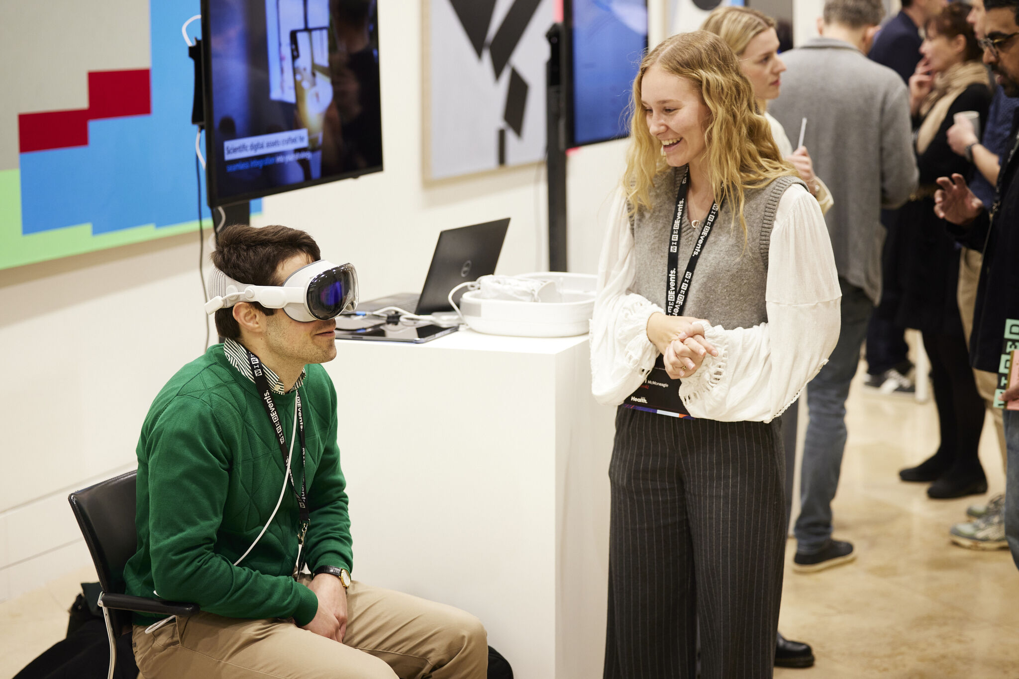 A demo of the Apple Vision Pro Headset at Wired Health