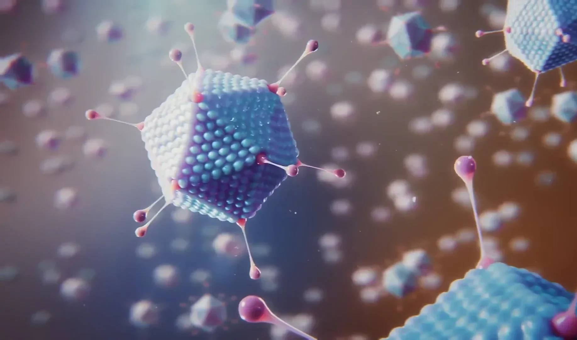 scientific animation of adeno virus
